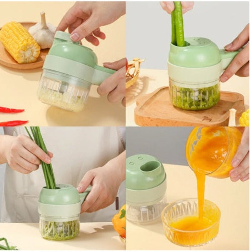 Electric Vegetable Slicer Set .