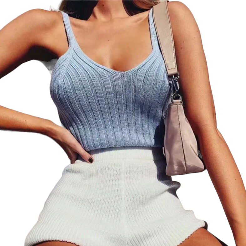 Sexy knit Crop Tops .