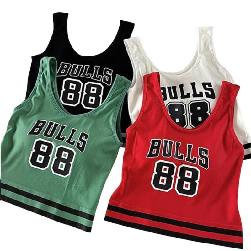 Summer Letters Print Tank Top