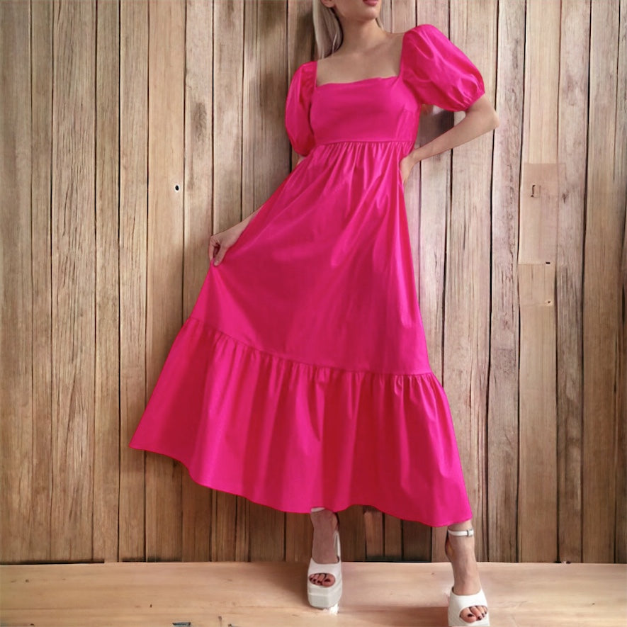 Royal Blue Women's Summer Maxi Dress .