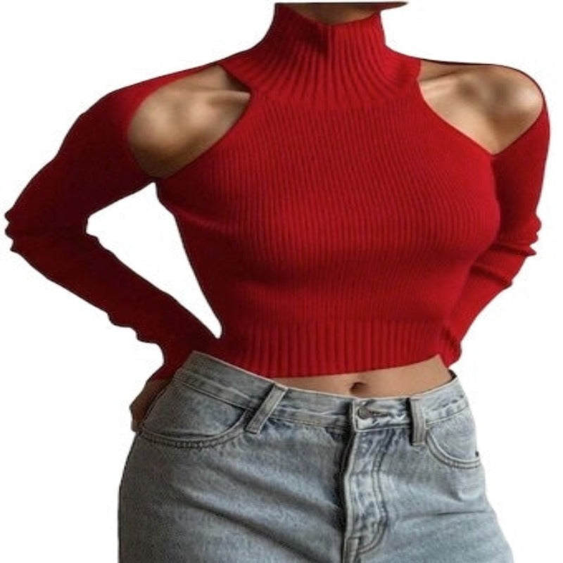 Long Sleeves Sexy Streetwear 2023 Club Party Crop Tops.