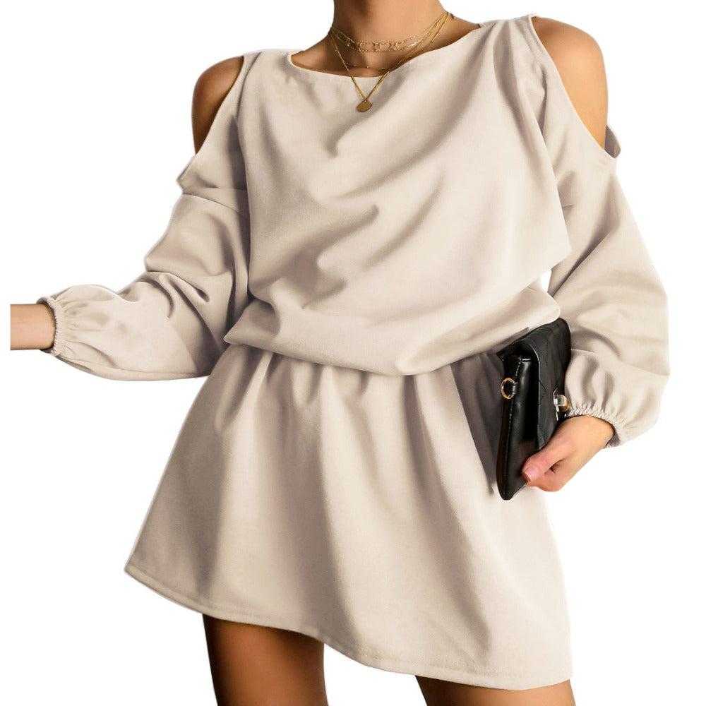 New 2023 Spring And Autumn Pure Color Strapless.