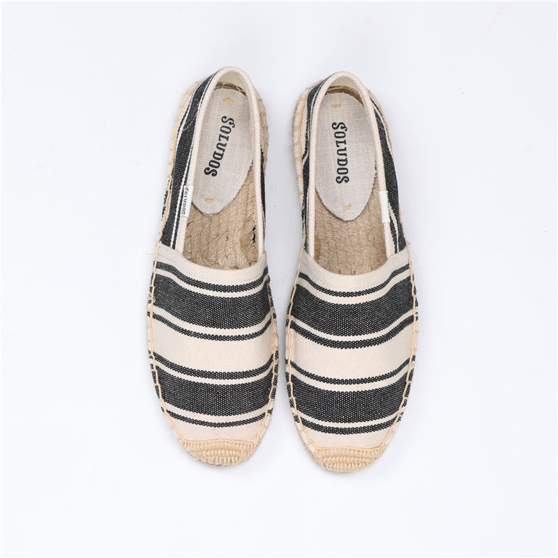 Straw Espadrilles Fisherman Shoes.