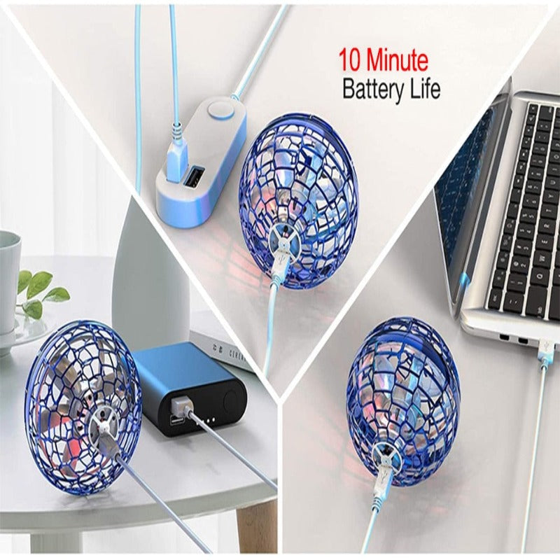 Magical flying ball spinner with LED light christmas gift