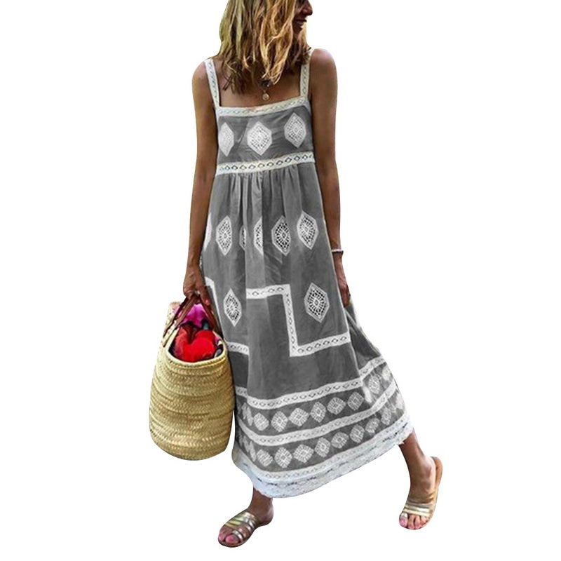 Sling print dress
