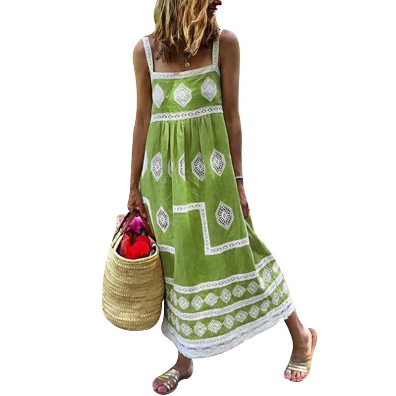 Sling print dress