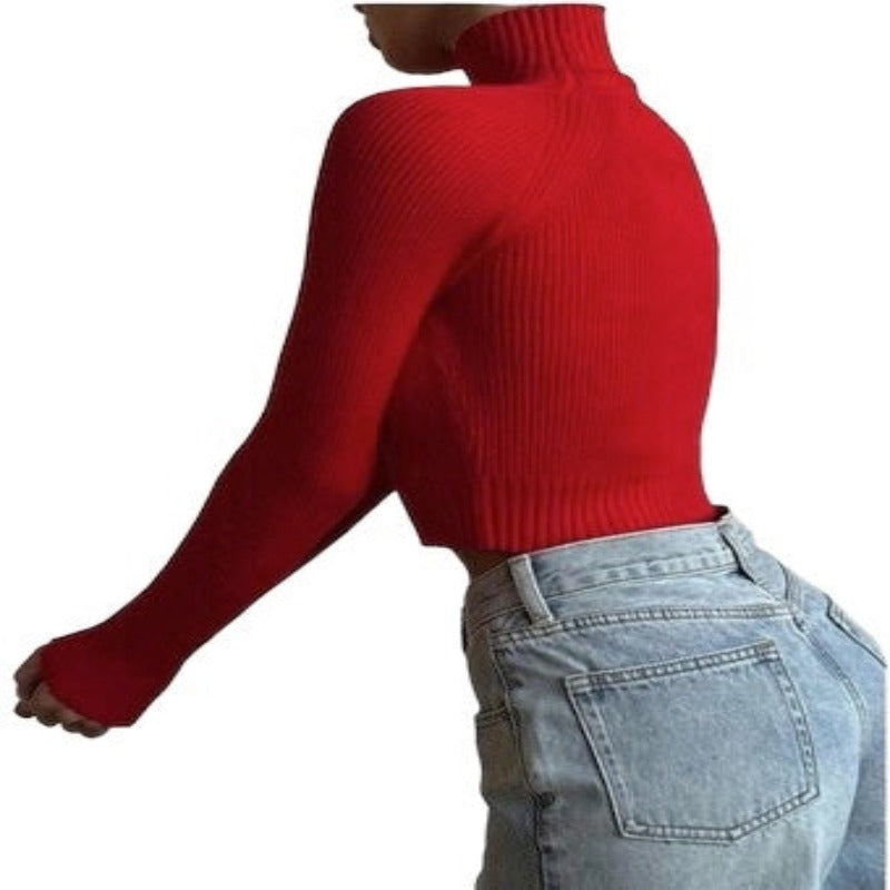 Long Sleeves Sexy Streetwear 2023 Club Party Crop Tops.
