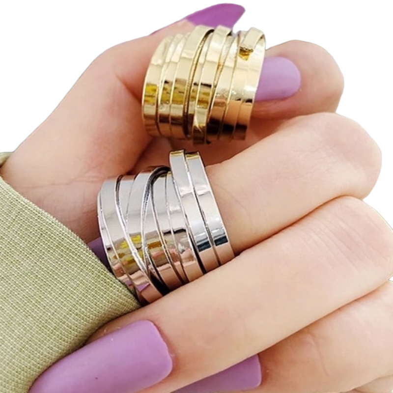 Vintage Multi-layer Wide Ring