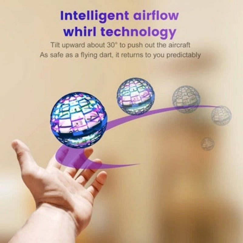 Magical flying ball spinner with LED light christmas gift