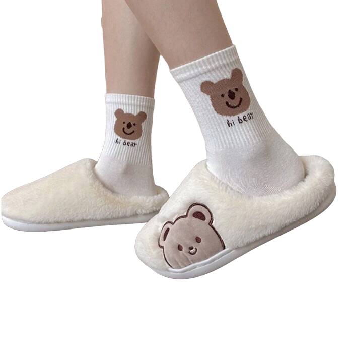 Cute Animal Fur Slipper For Women