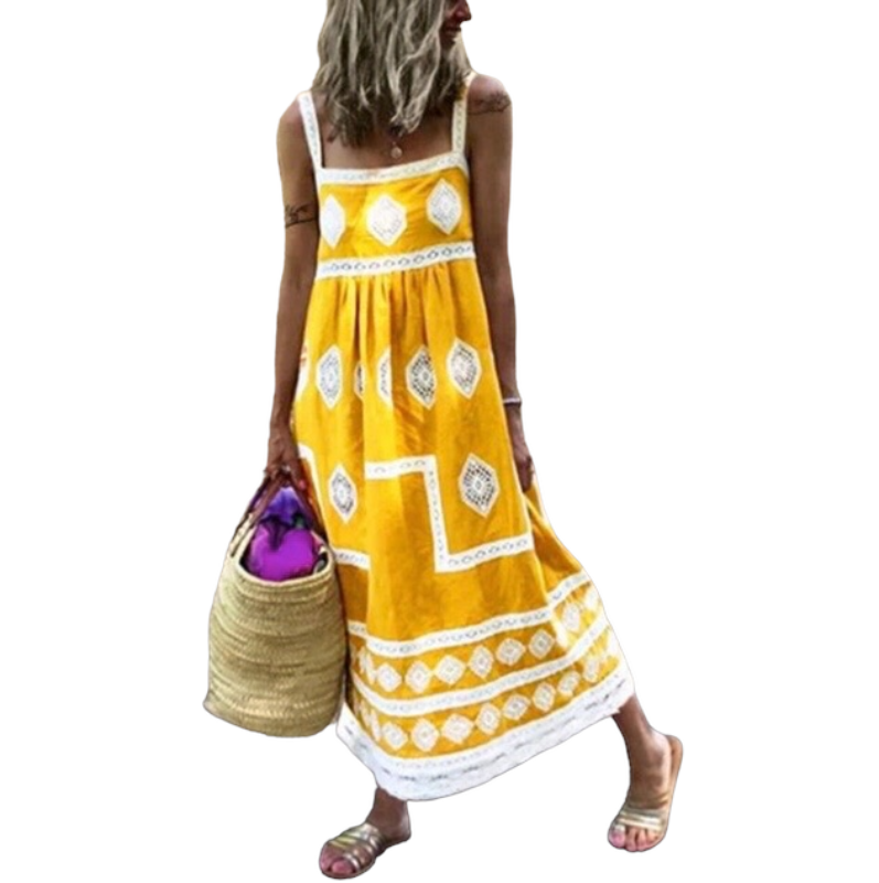 Sling print dress