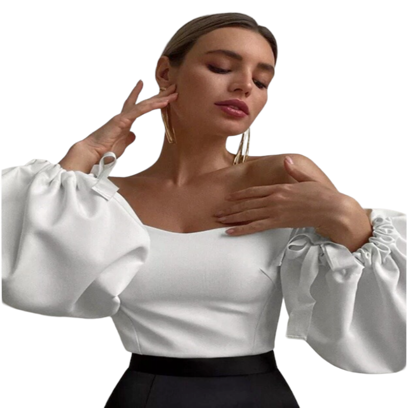 Elegant Women's Lantern Sleeve Tops 2023