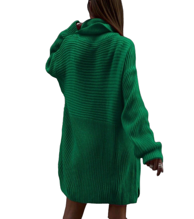 Women Oversize Knitted Sweater dress for Autumn and winter