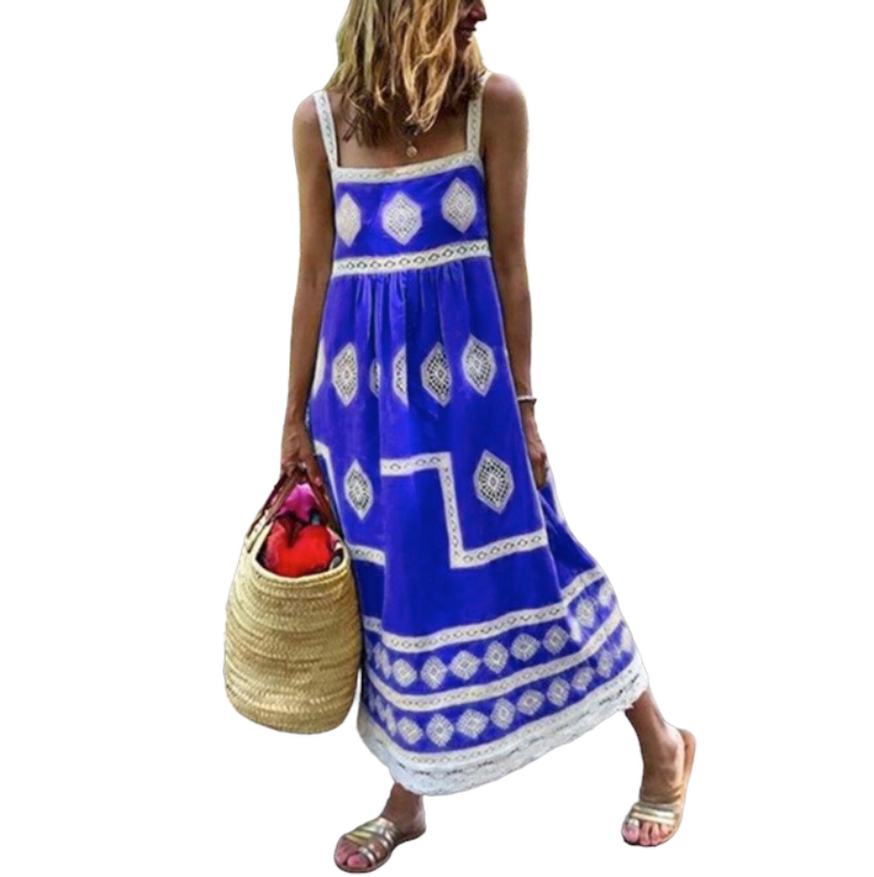 Sling print dress