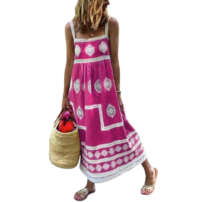 Sling print dress
