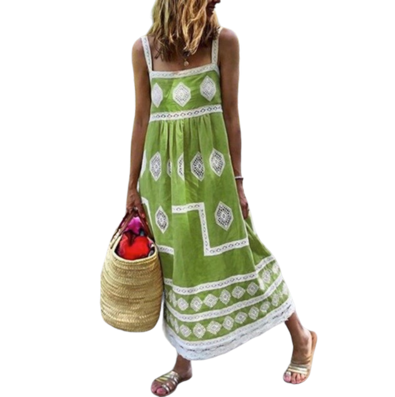 Sling print dress