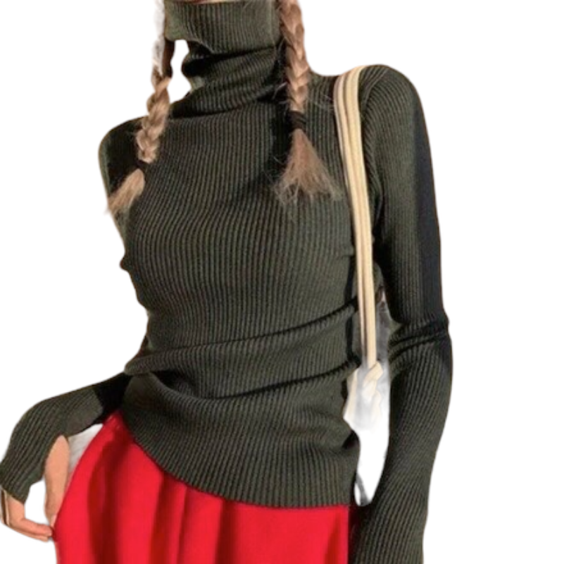 Turtleneck Sweaters Autumn Winter Slim Pullover.