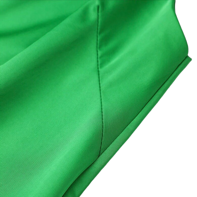 Women satin Vest Dress Solid colors