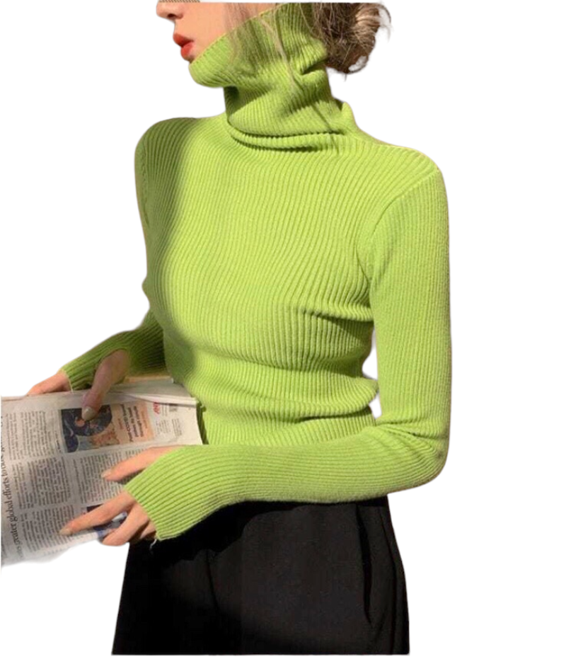Turtleneck Sweaters Autumn Winter Slim Pullover.