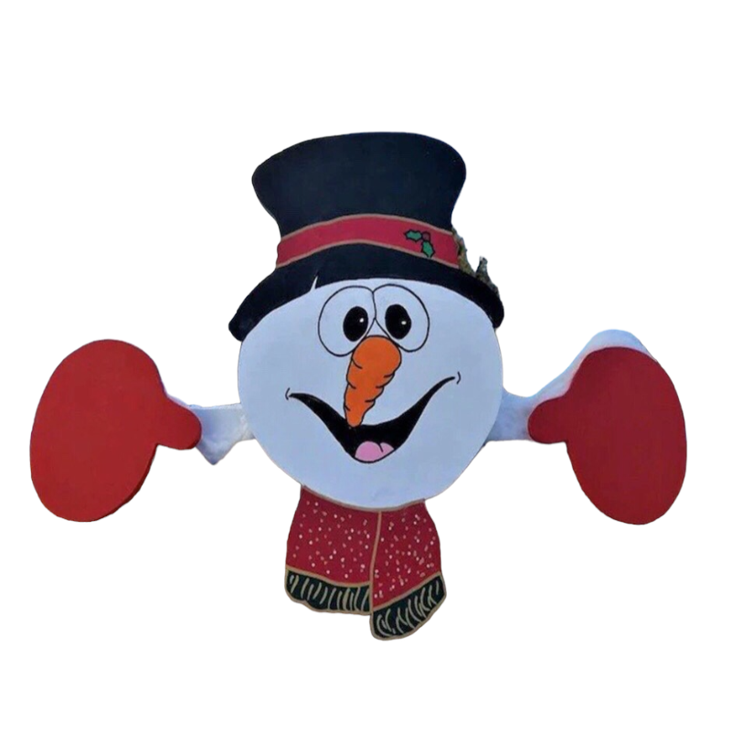 Outdoor christmas decoration Santa Claus Fence Peeker