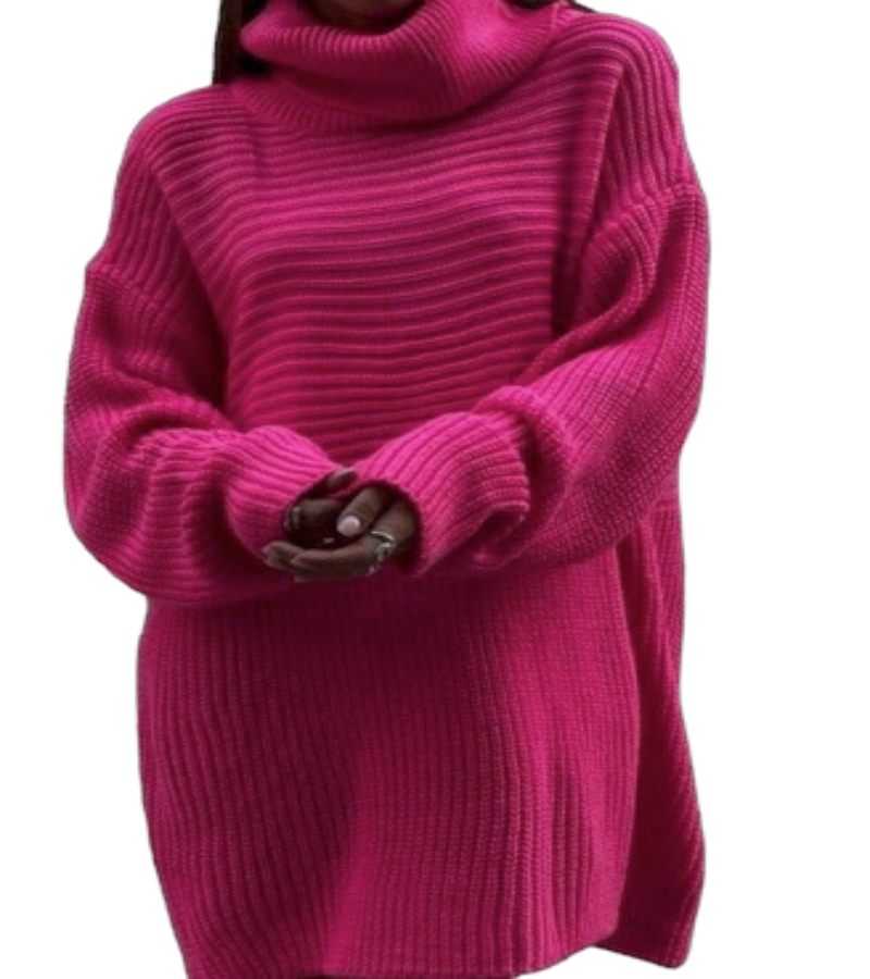 Women Oversize Knitted Sweater dress for Autumn and winter