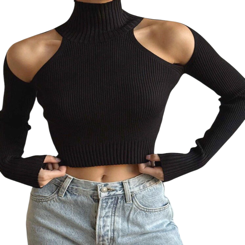 Long Sleeves Sexy Streetwear 2023 Club Party Crop Tops.