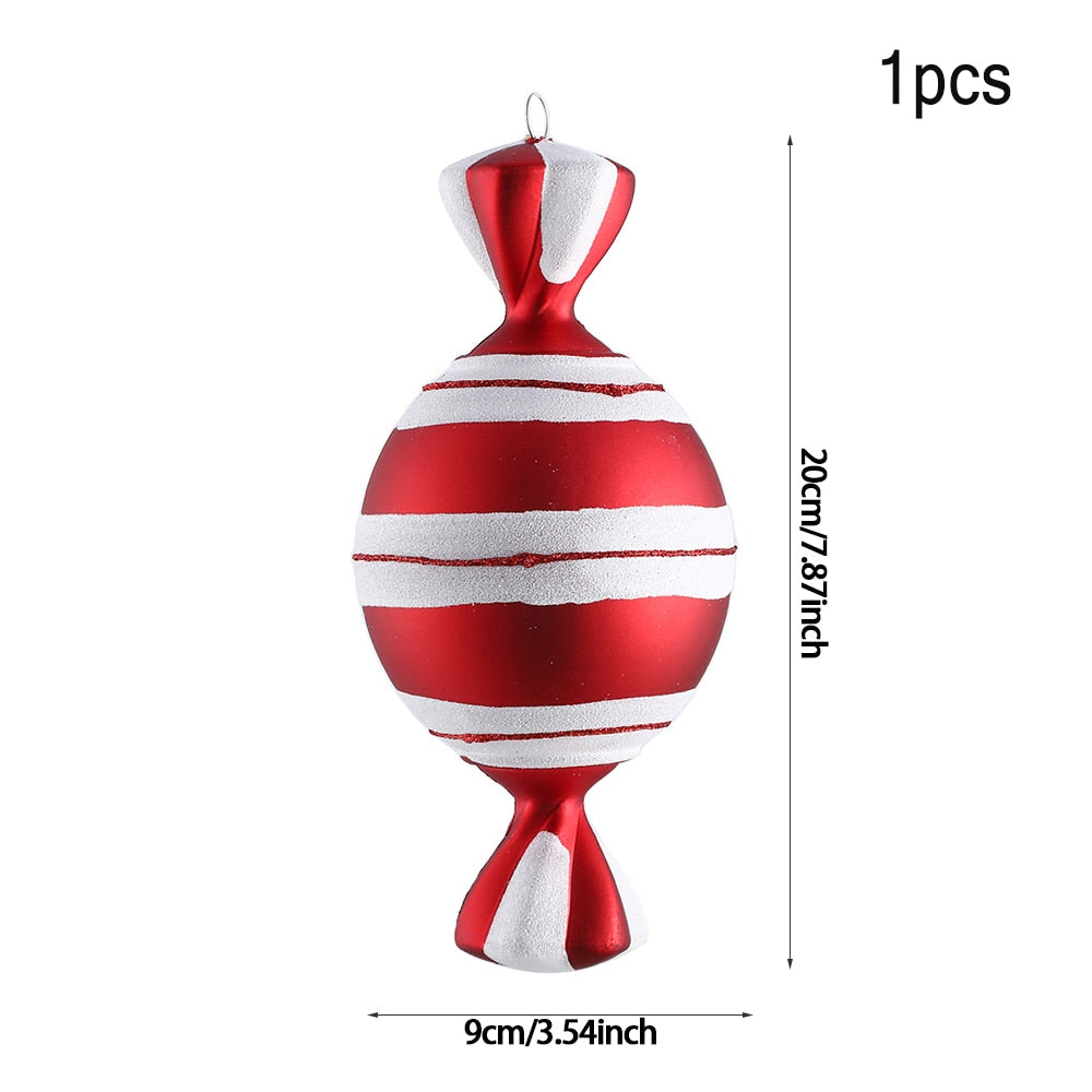 Oversized Candy Cane Christmas Tree 20/40 cm Pendant Christmas Decoration .