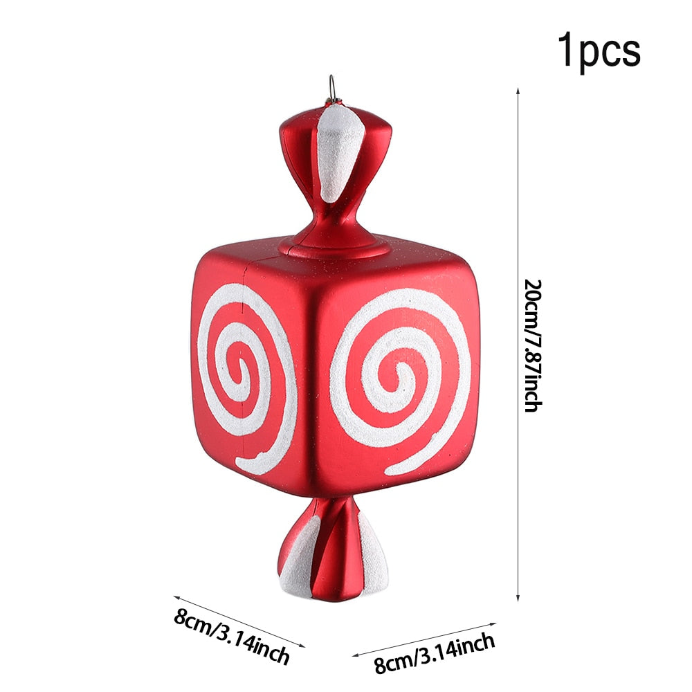 Oversized Candy Cane Christmas Tree 20/40 cm Pendant Christmas Decoration .