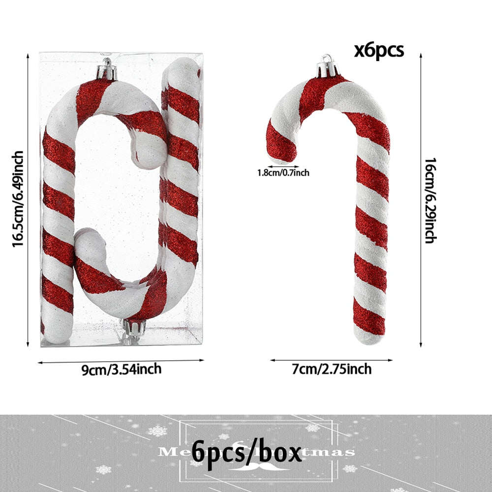 Oversized Candy Cane Christmas Tree 20/40 cm Pendant Christmas Decoration .