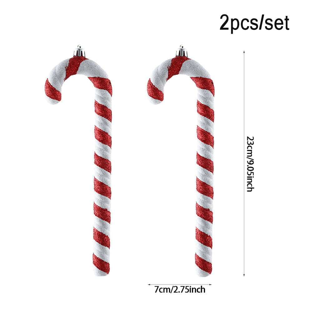 Oversized Candy Cane Christmas Tree 20/40 cm Pendant Christmas Decoration .
