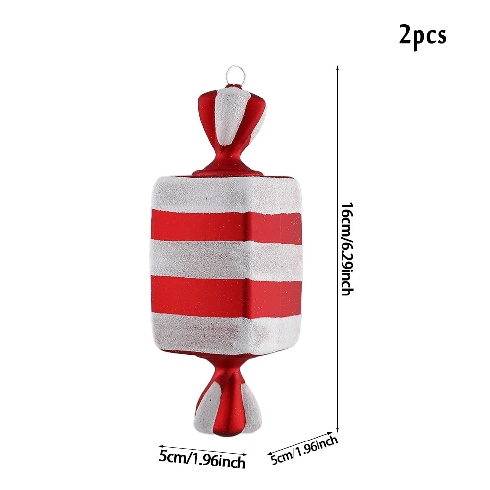 Oversized Candy Cane Christmas Tree 20/40 cm Pendant Christmas Decoration .