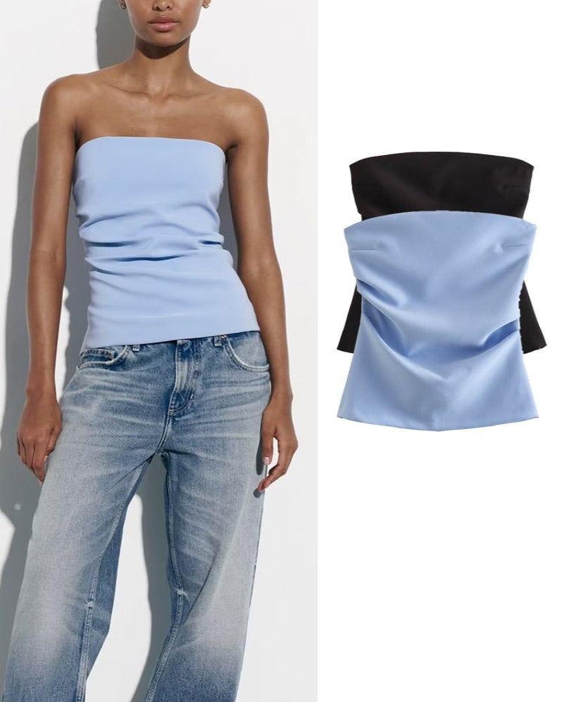 Corset Crop Top .