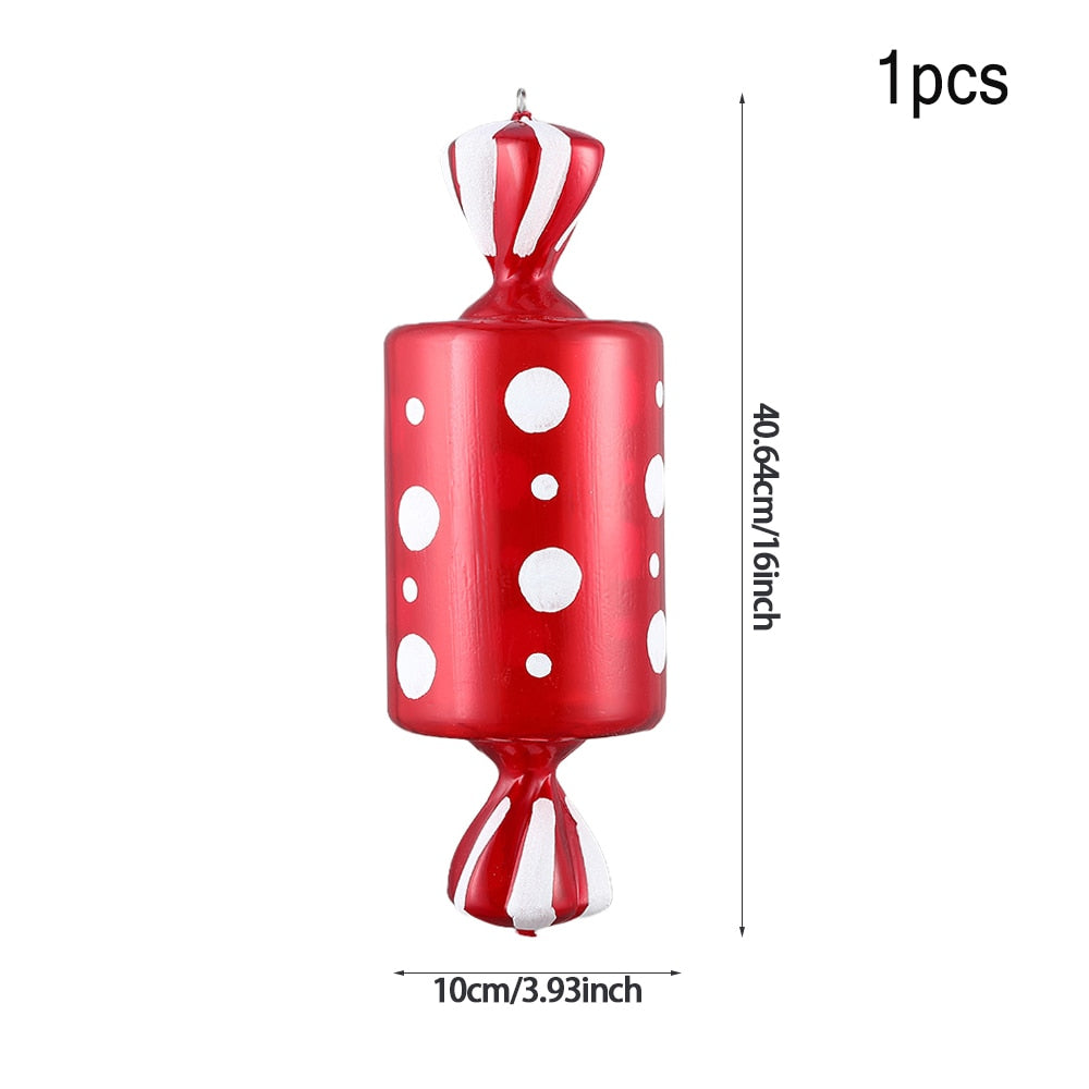 Oversized Candy Cane Christmas Tree 20/40 cm Pendant Christmas Decoration .