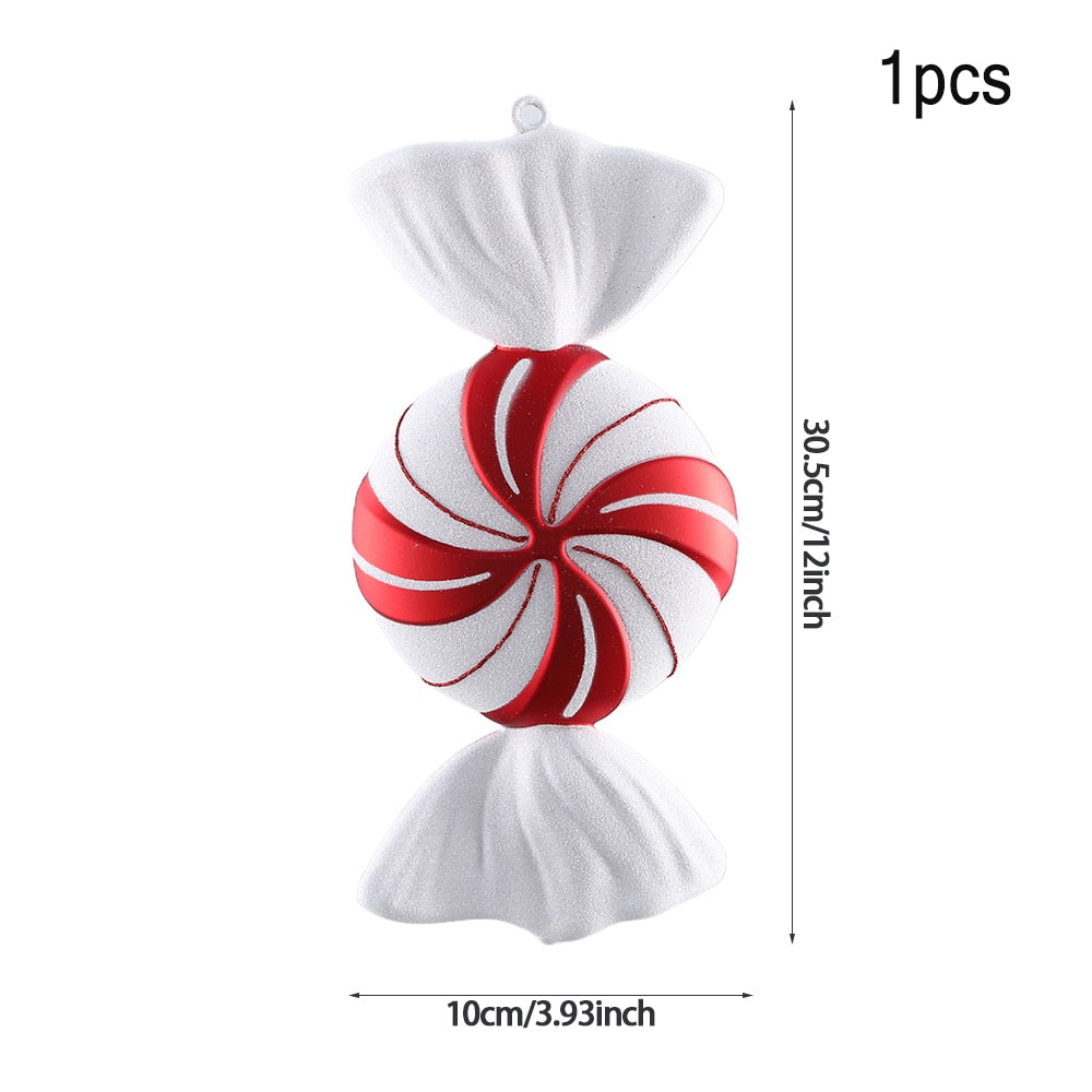 Oversized Candy Cane Christmas Tree 20/40 cm Pendant Christmas Decoration .