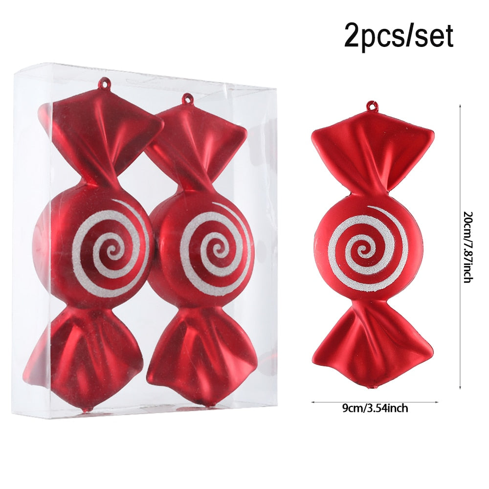 Oversized Candy Cane Christmas Tree 20/40 cm Pendant Christmas Decoration .