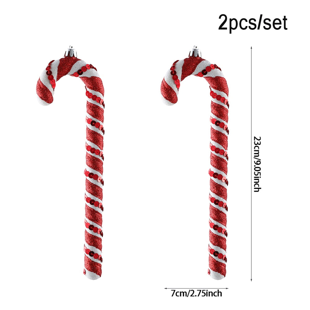 Oversized Candy Cane Christmas Tree 20/40 cm Pendant Christmas Decoration .