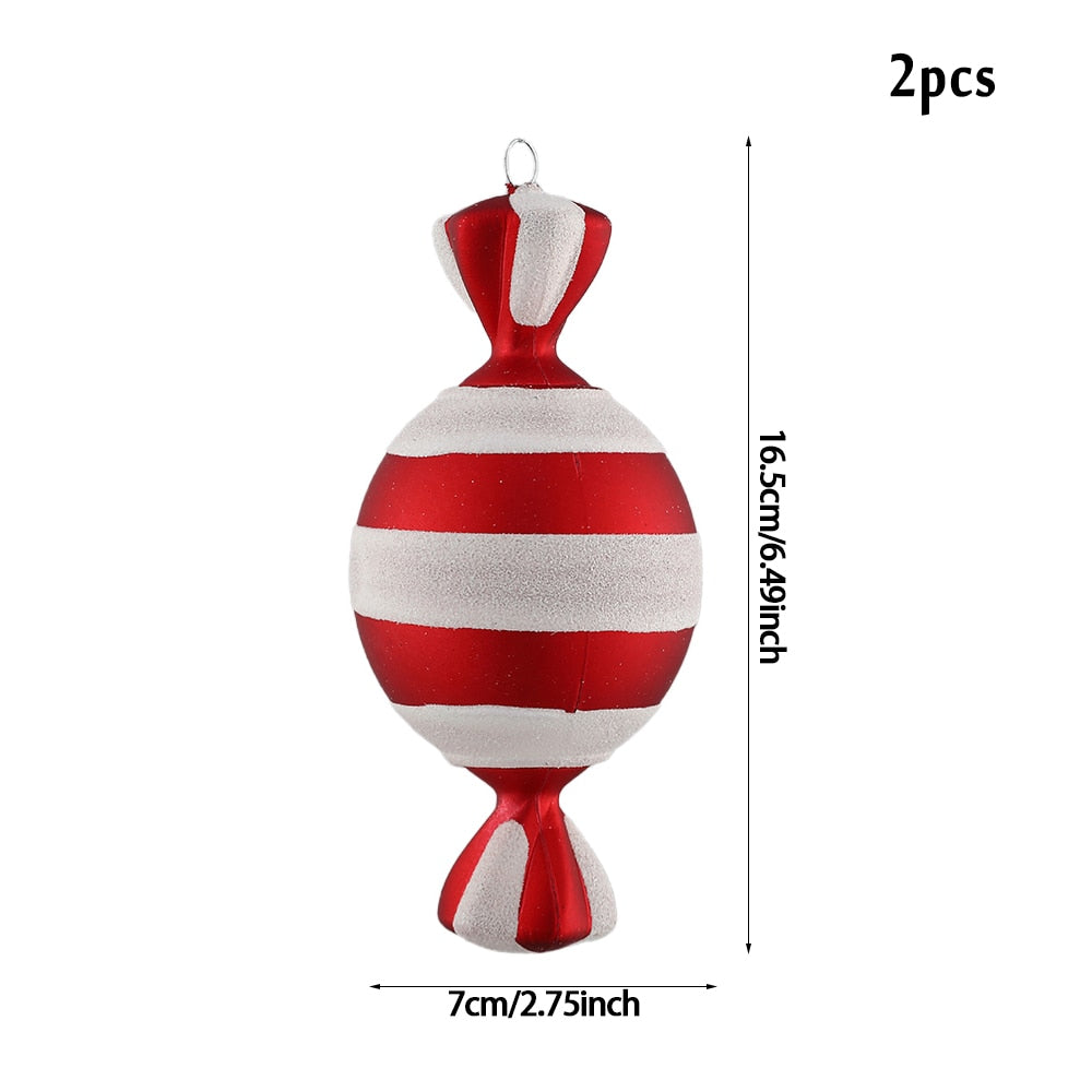 Oversized Candy Cane Christmas Tree 20/40 cm Pendant Christmas Decoration .