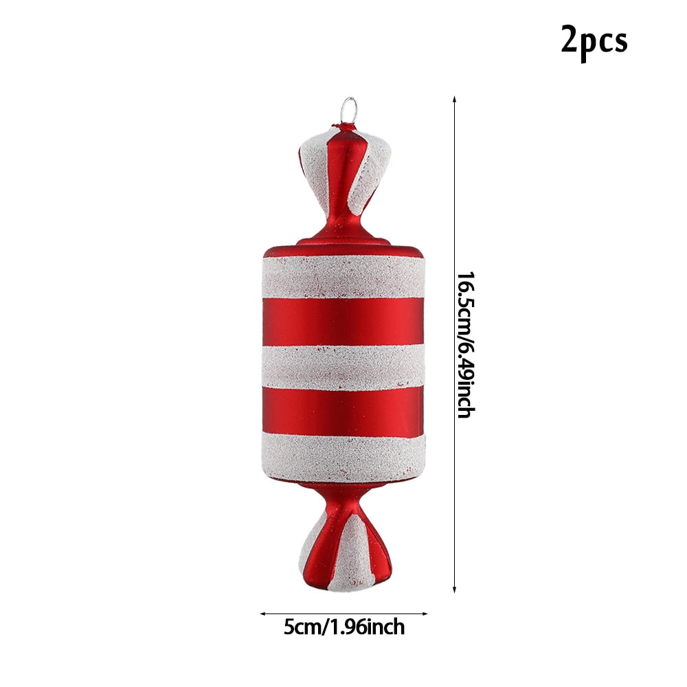 Oversized Candy Cane Christmas Tree 20/40 cm Pendant Christmas Decoration .