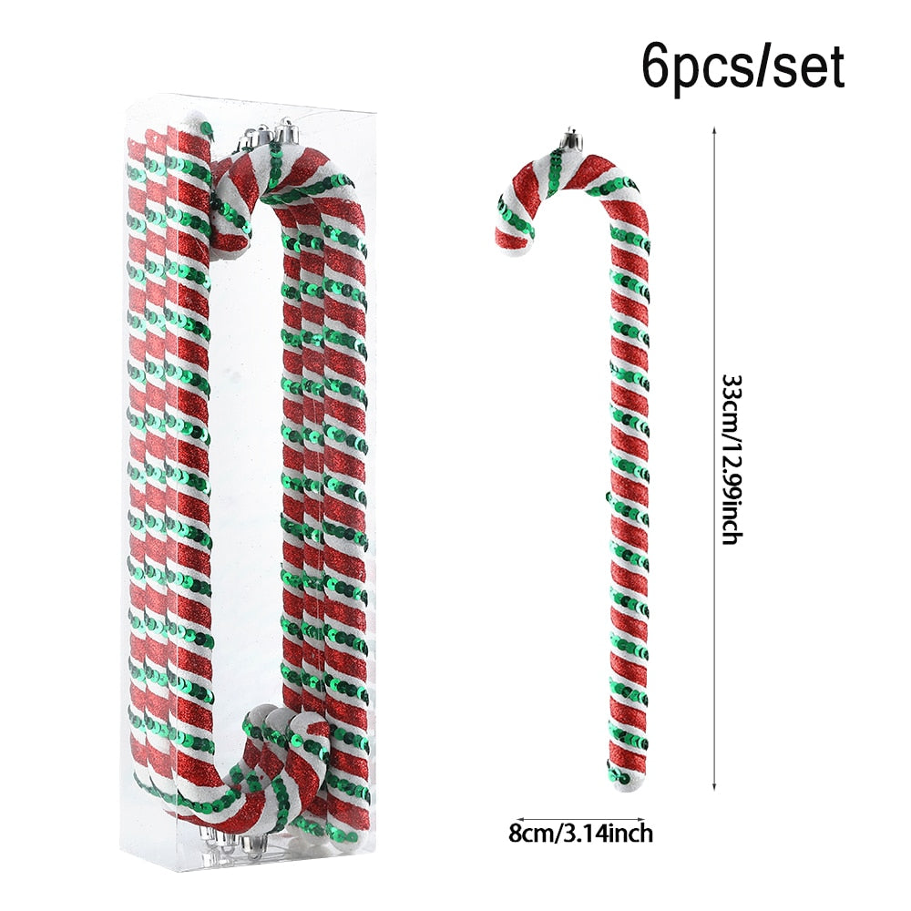 Oversized Candy Cane Christmas Tree 20/40 cm Pendant Christmas Decoration .