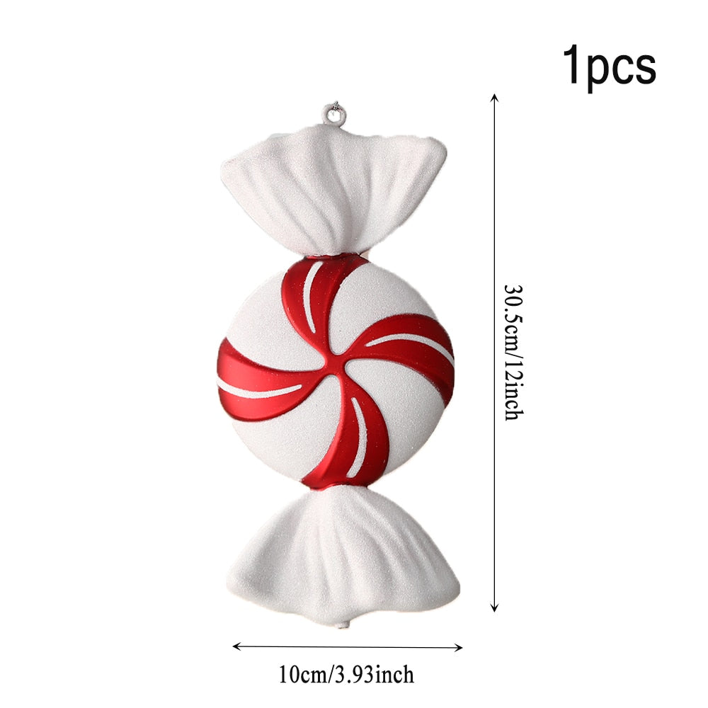 Oversized Candy Cane Christmas Tree 20/40 cm Pendant Christmas Decoration .