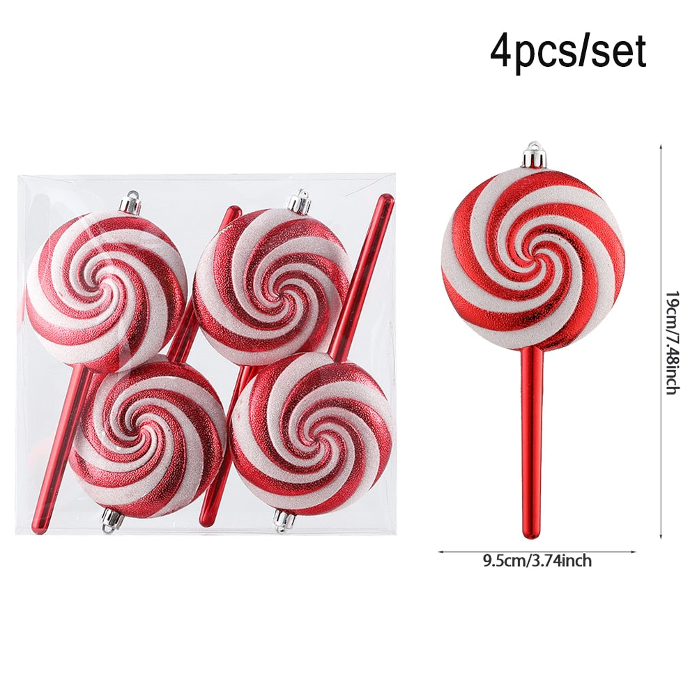 Oversized Candy Cane Christmas Tree 20/40 cm Pendant Christmas Decoration .