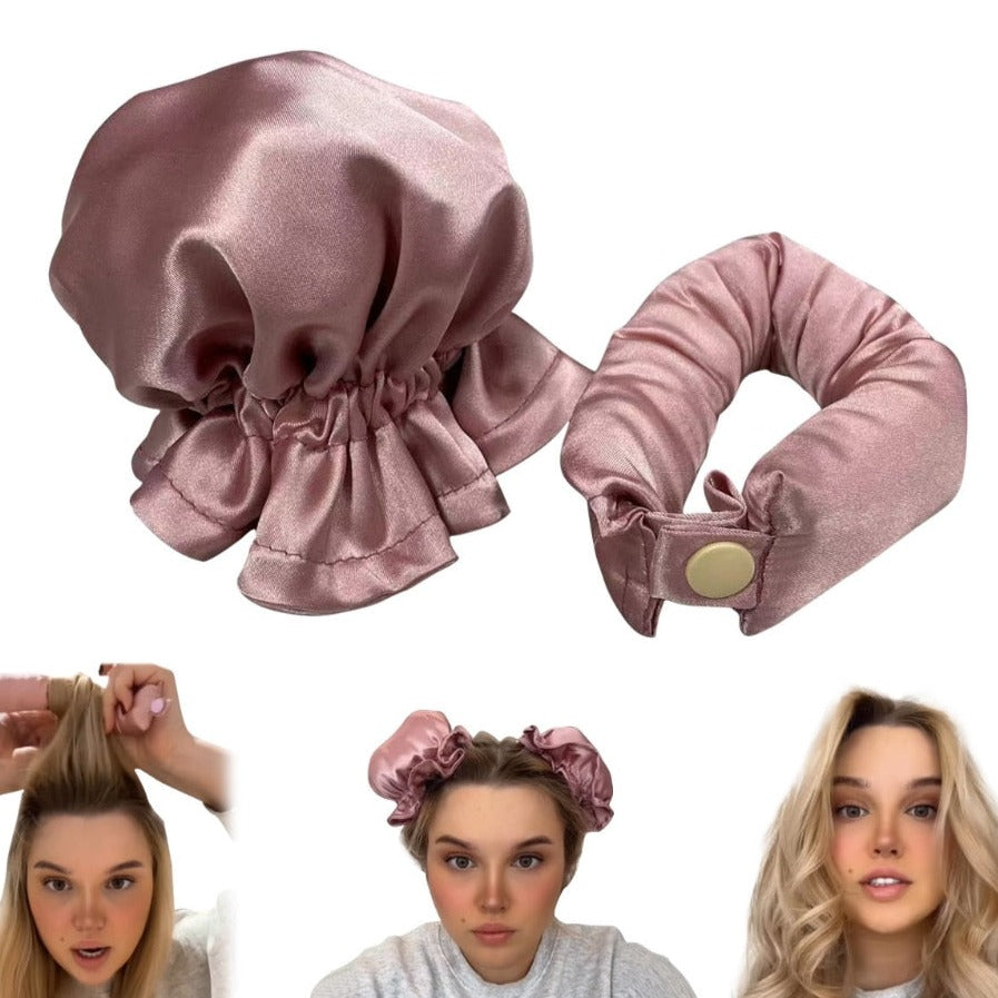 New Heatless Curling silk bun.