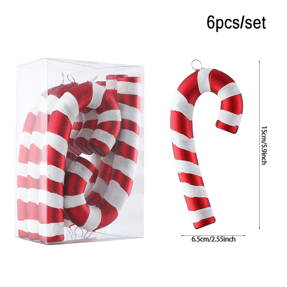 Oversized Candy Cane Christmas Tree 20/40 cm Pendant Christmas Decoration .
