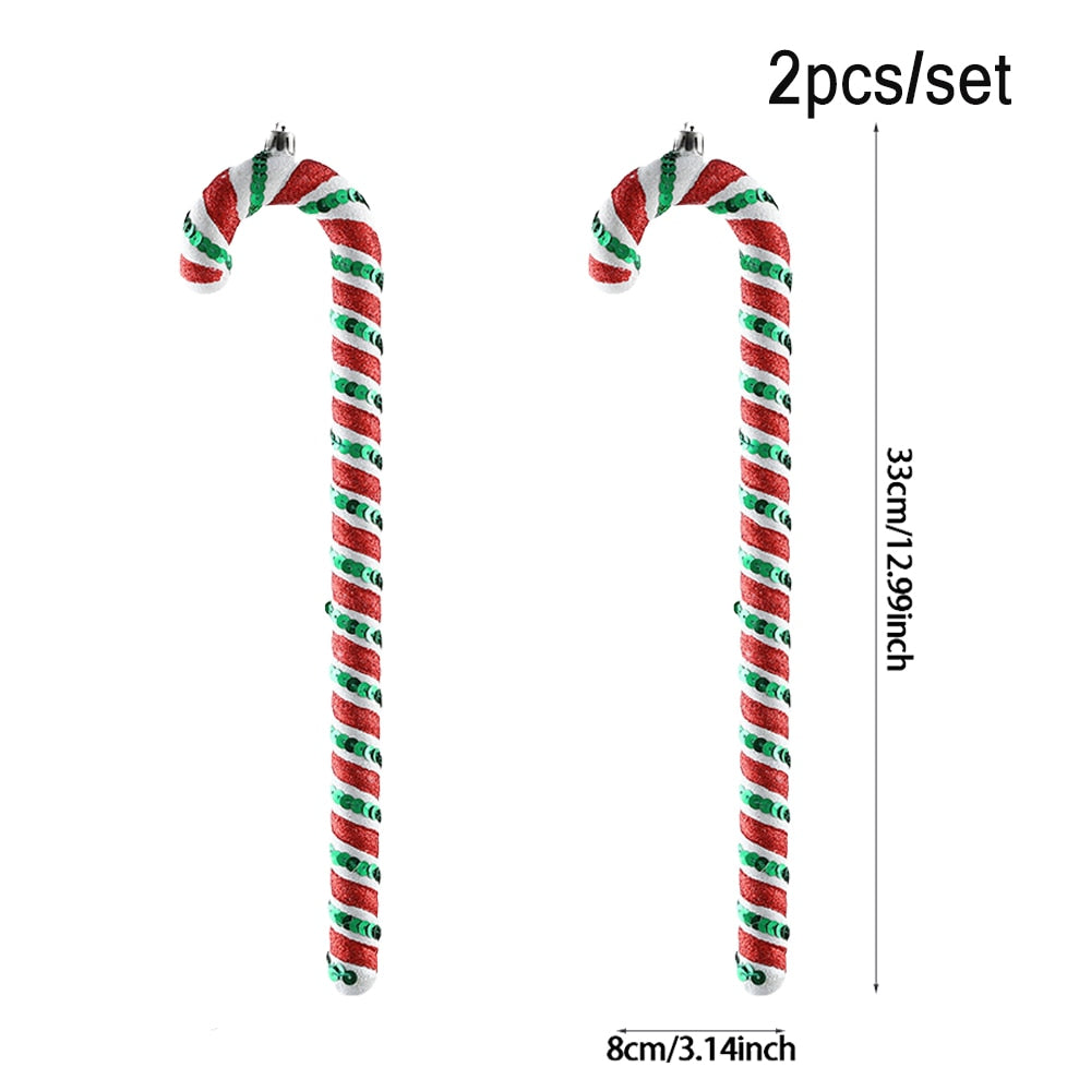 Oversized Candy Cane Christmas Tree 20/40 cm Pendant Christmas Decoration .