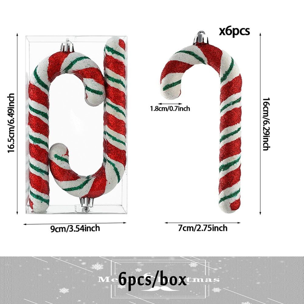 Oversized Candy Cane Christmas Tree 20/40 cm Pendant Christmas Decoration .