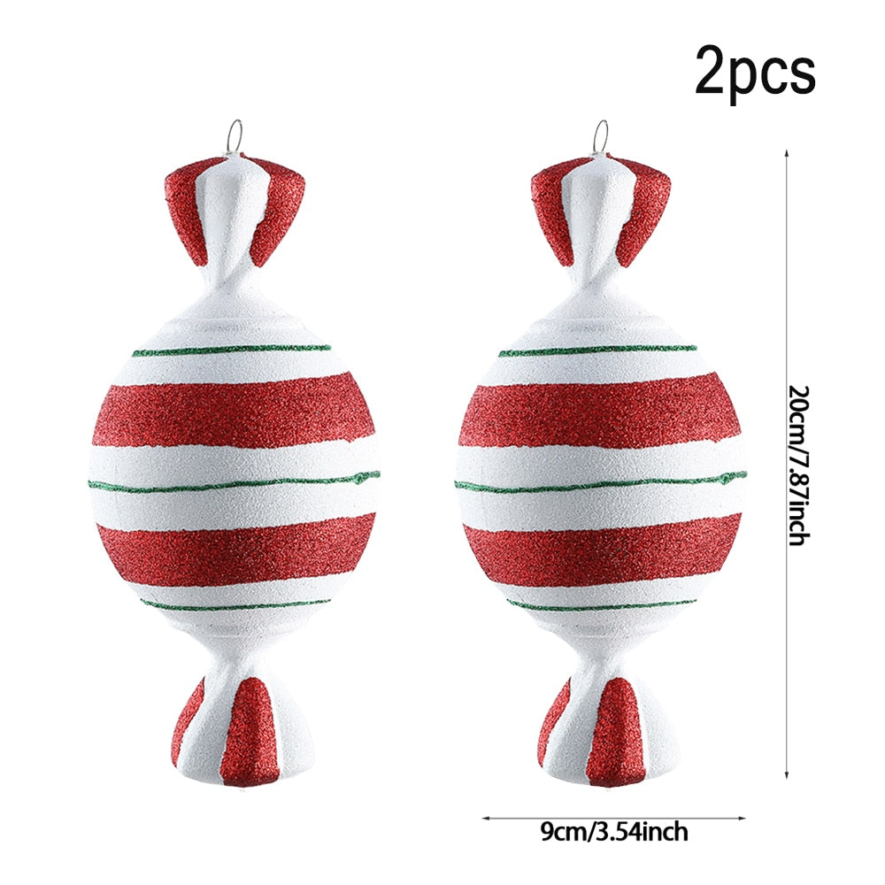 Oversized Candy Cane Christmas Tree 20/40 cm Pendant Christmas Decoration .