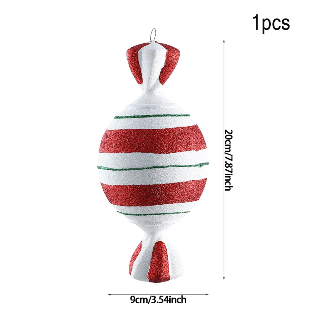 Oversized Candy Cane Christmas Tree 20/40 cm Pendant Christmas Decoration .