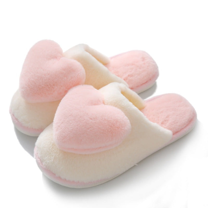 Love Women's Home Thick Warm Slippers.