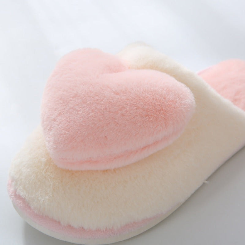 Love Women's Home Thick Warm Slippers.
