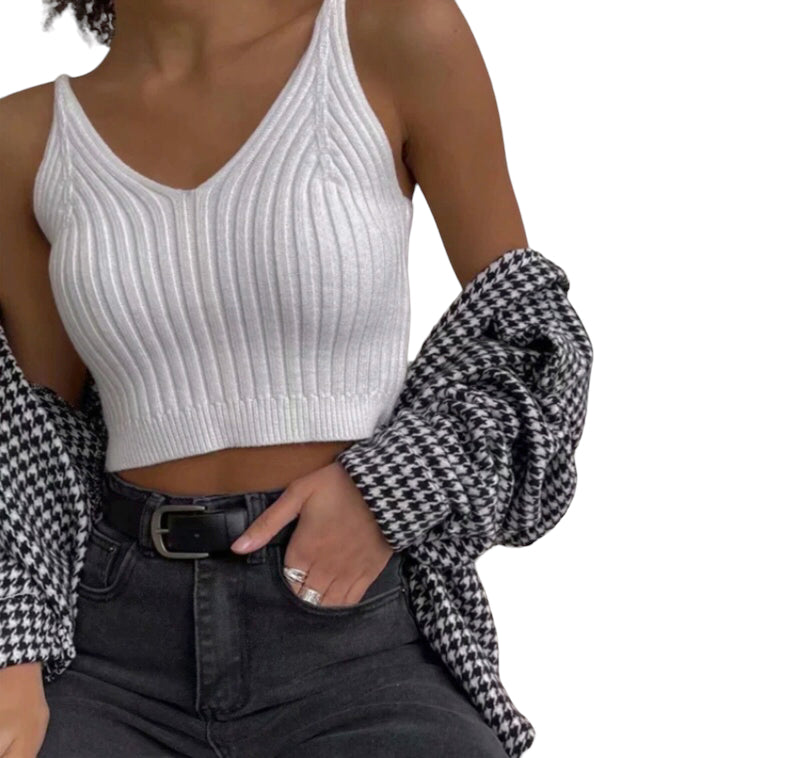 Sexy knit Crop Tops .